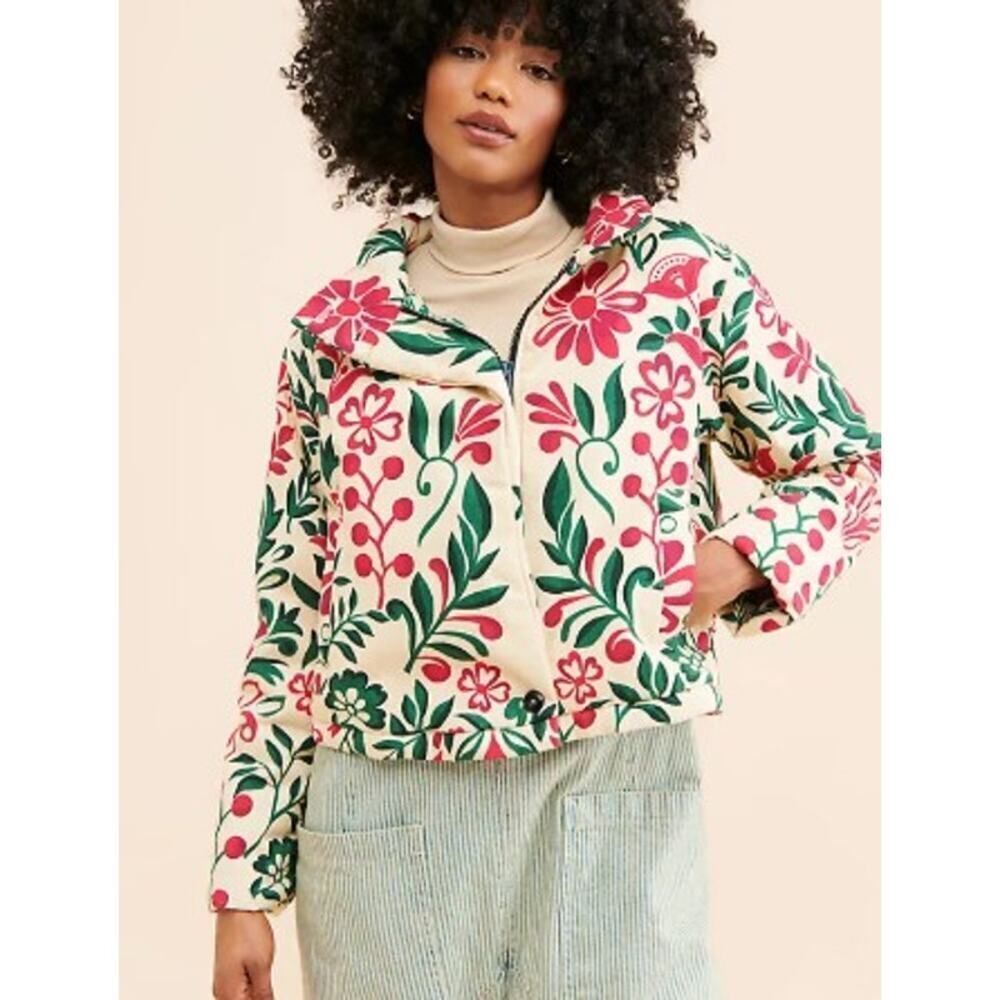 Anthropologie Floral Patterned Jacket Sz. XXS - Picture 3 of 10